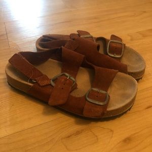 Zara Girls Suede Sandals